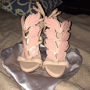 Giuseppe Zanotti Cruel Sandal in Nude Leather.